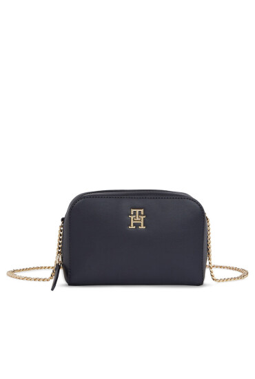 Tommy Hilfiger Дамска чанта Th Feminne Crossover AW0AW14871 Тъмносин - Mera.bg