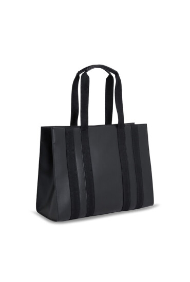 Tommy Hilfiger Дамска чанта Th Identity Med Tote AW0AW15569 Black BDS - Mera.bg