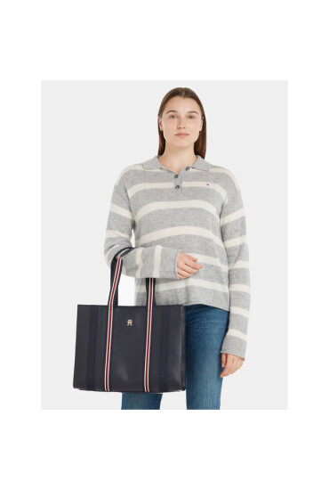 Tommy Hilfiger Дамска чанта Th Identity Med Tote Corp AW0AW15882 Corp 0GY - Mera.bg