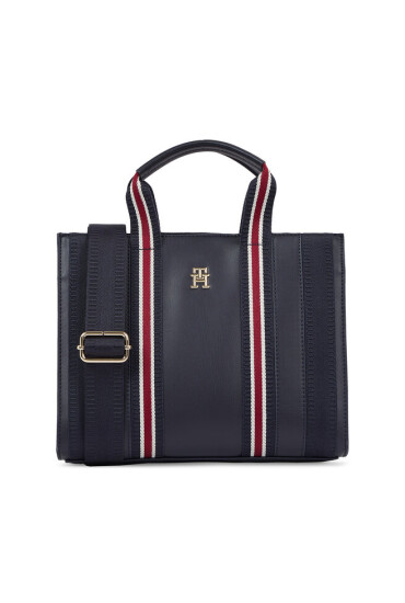 Tommy Hilfiger Дамска чанта Th Identity Small Tote Corp AW0AW15883 Corp 0GY - Mera.bg