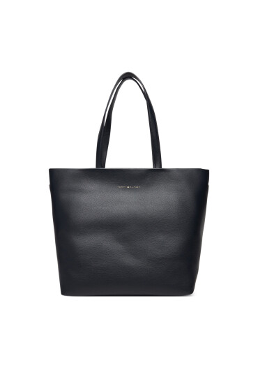 Tommy Hilfiger Дамска чанта Th Logotape Tote AW0AW17693 Тъмносин - Mera.bg