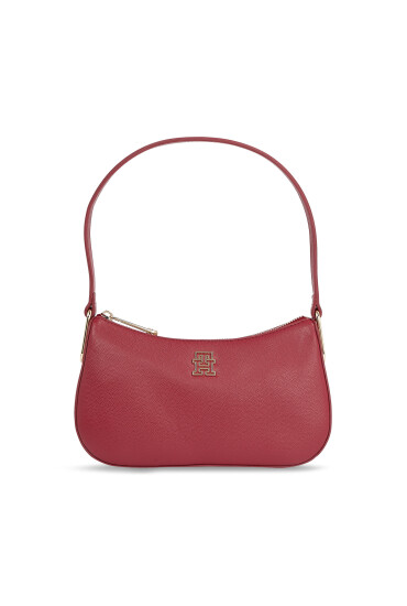Tommy Hilfiger Дамска чанта Th Timeless Shoulder Bag AW0AW15239 Червен - Mera.bg