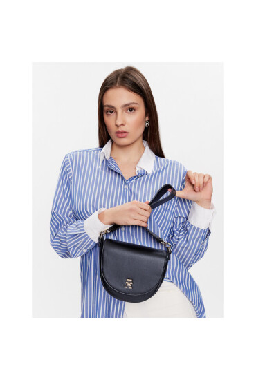 Tommy Hilfiger Дамска чанта Tommy Life Saddle Bag AW0AW14167 BDS - Mera.bg
