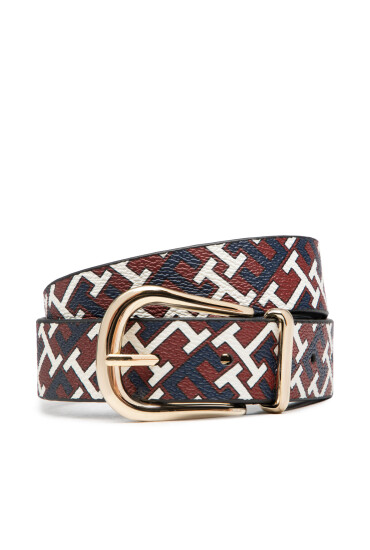Tommy Hilfiger Дамски колан Casual Chic Monogram Aop 3.0 AW0AW13965 Кафяв - Mera.bg