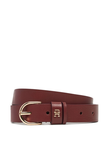 Tommy Hilfiger Дамски колан Essential Effortless 2.5 Go AW0AW16836 Бордо - Mera.bg