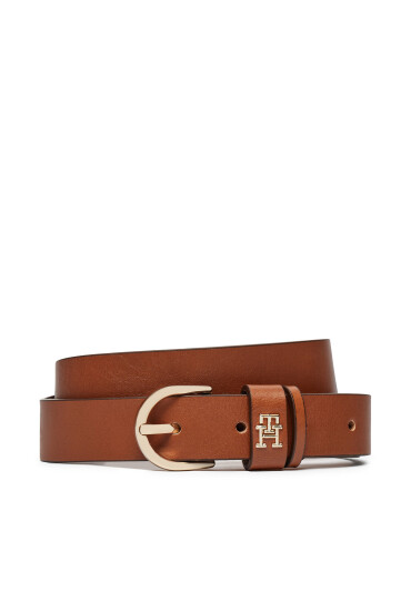 Tommy Hilfiger Дамски колан Essential Effortless AW0AW16354 Кафяв - Mera.bg