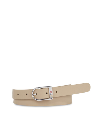 Tommy Hilfiger Дамски колан Essential Flag Silver 2.5 AW0AW15380 Бежов - Mera.bg