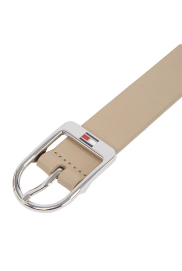 Tommy Hilfiger Дамски колан Essential Flag Silver 2.5 AW0AW15380 Бежов - Mera.bg