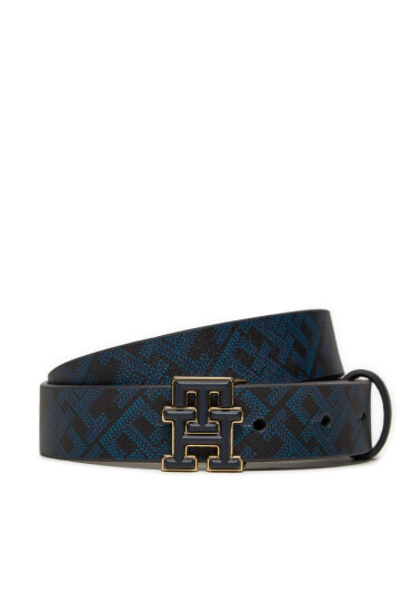 Tommy Hilfiger Дамски колан Logo AW0AW16601 Тъмносин - Mera.bg