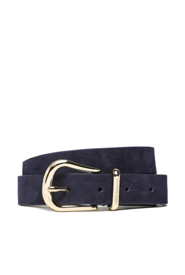 Tommy Hilfiger Дамски колан Th Casual 2.5 AW0AW14250 Тъмносин - Mera.bg