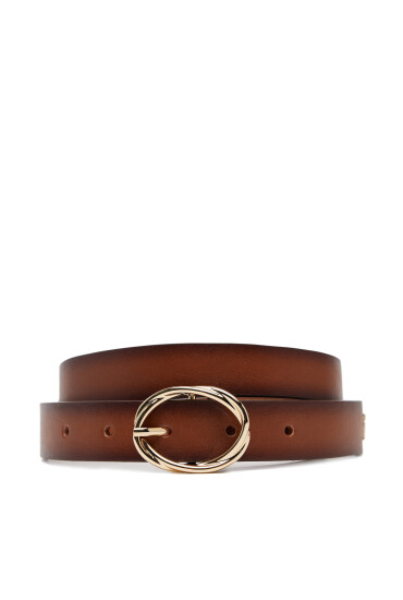 Tommy Hilfiger Дамски колан Th Chic 2.5 Burnished AW0AW17252 Кафяв - Mera.bg