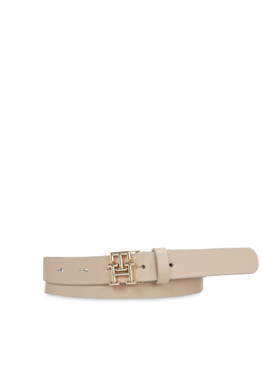 Tommy Hilfiger Дамски колан Th Logo 2.5 AW0AW15901 Бежов - Mera.bg