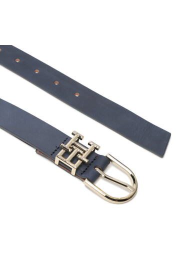 Tommy Hilfiger Дамски колан Th Lux 3.5 Nubuck AW0AW14795 Тъмносин - Mera.bg