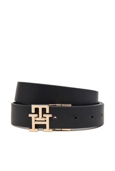 Tommy Hilfiger Дамски колан Th Modern 3.0 Rev Mono AW0AW18019 Черен - Mera.bg