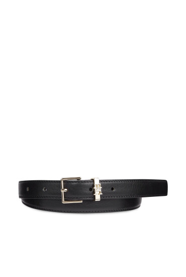 Tommy Hilfiger Дамски колан Th Square High Waist 2.0 AW0AW16024 Черен - Mera.bg