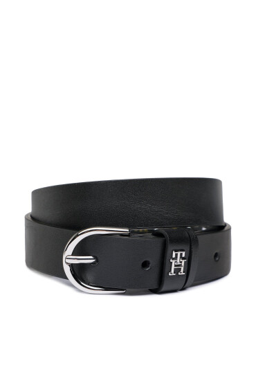 Tommy Hilfiger Дамски колан Th Timeless 2.5 AW0AW14244 Черен - Mera.bg