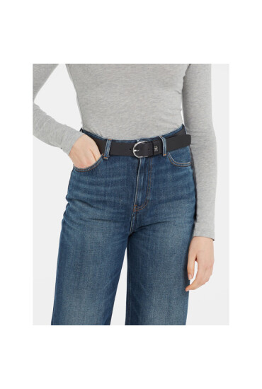 Tommy Hilfiger Дамски колан Th Timeless 3.5 AW0AW15387 Черен - Mera.bg