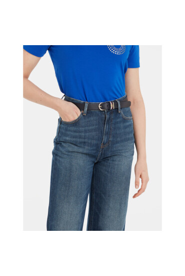 Tommy Hilfiger Дамски колан Th Timeless 3.5 AW0AW15387 Тъмносин - Mera.bg