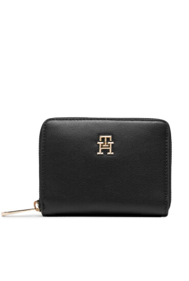 Tommy Hilfiger Дамски портфейл Poppy Plus Med Za AW0AW15259 Черен - Mera.bg