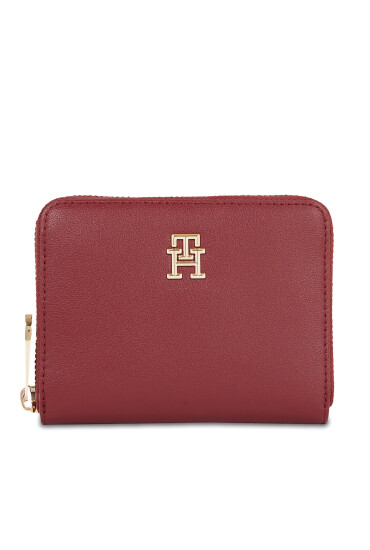 Tommy Hilfiger Дамски портфейл Poppy Plus Med Za AW0AW15259 Червен - Mera.bg