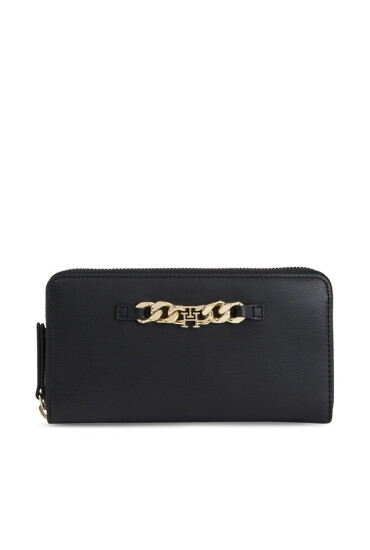 Tommy Hilfiger Голям дамски портфейл Th Luxe Large Za AW0AW15608 Черен - Mera.bg