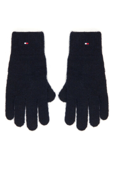 Tommy Hilfiger Дамски ръкавици Flag Fluffy AW0AW17797 Тъмносин - Mera.bg