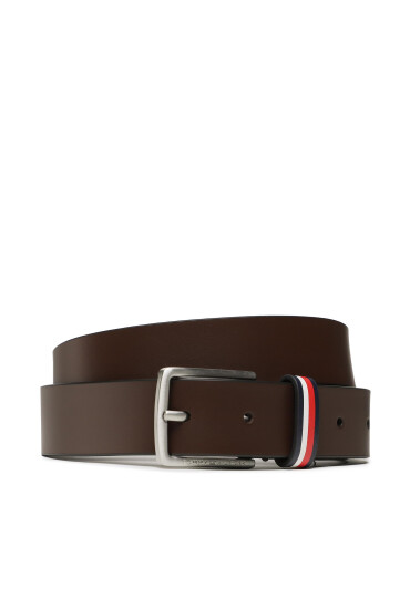 Tommy Hilfiger Детски колан Leather Belt AU0AU01677 Кафяв - Mera.bg