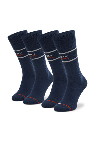 Tommy Hilfiger Дълги чорапи 701218704 Тъмносин - Mera.bg
