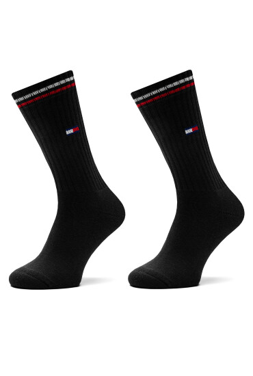 Tommy Hilfiger Дълги чорапи 701228176 Черен - Mera.bg