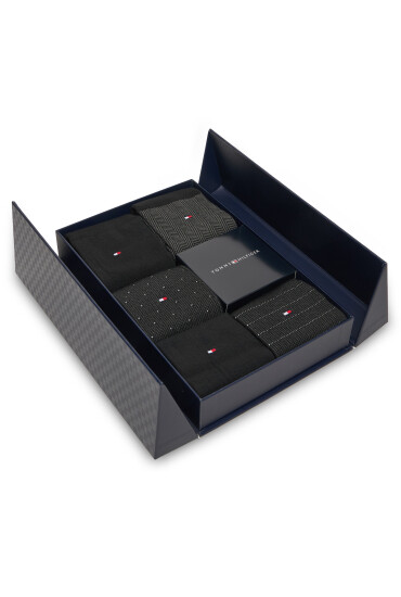 Tommy Hilfiger Дълги чорапи 701235374 Черен - Mera.bg