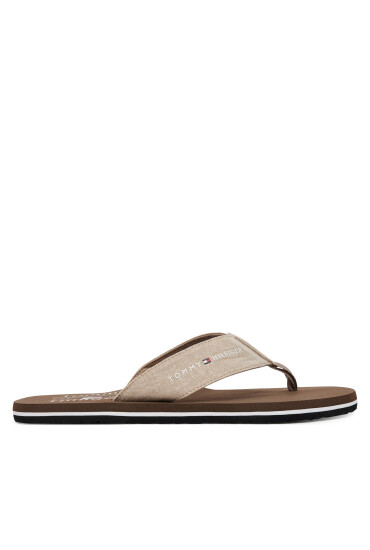 Tommy Hilfiger Джапанки Chambray Beach Sandal FM0FM05570 Бежов - Mera.bg