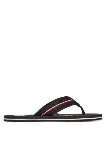 Tommy Hilfiger Джапанки Corporate Hilfiger Beach FM0FM05436 Черен - Mera.bg