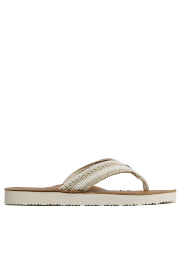 Tommy Hilfiger Джапанки Feminne Crochet Flip Flop FW0FW07261 Light Sandalwood RBS - Mera.bg