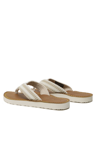Tommy Hilfiger Джапанки Feminne Crochet Flip Flop FW0FW07261 Light Sandalwood RBS - Mera.bg