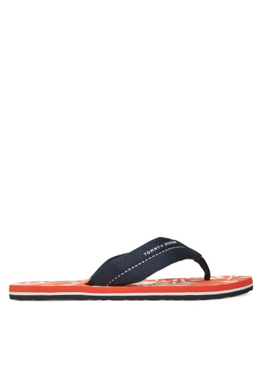 Tommy Hilfiger Джапанки Hilfiger Flw Print Beach Sandal FM0FM05507 Тъмносин - Mera.bg
