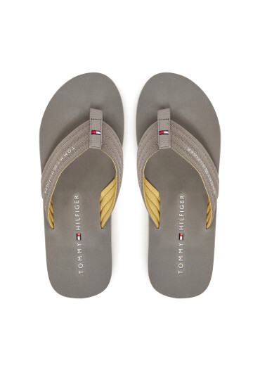 Tommy Hilfiger Джапанки Hilfiger Nyc Beach Sandal FM0FM05437 Сив - Mera.bg