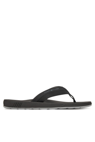 Tommy Hilfiger Джапанки Molded Hilfiger Beach Sandal FM0FM05361 Черен - Mera.bg
