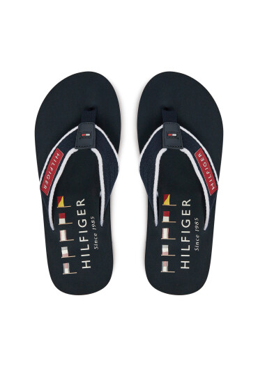 Tommy Hilfiger Джапанки Patch Hilfiger Beach Sandal FM0FM05435 Тъмносин - Mera.bg