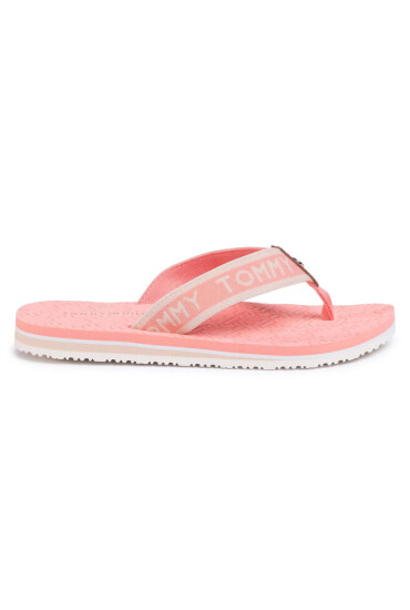 Tommy Hilfiger Джапанки Th Embossed Flat Beach Sandal FW0FW04805 Island Coral SN7 - Mera.bg