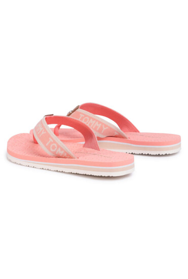 Tommy Hilfiger Джапанки Th Embossed Flat Beach Sandal FW0FW04805 Island Coral SN7 - Mera.bg
