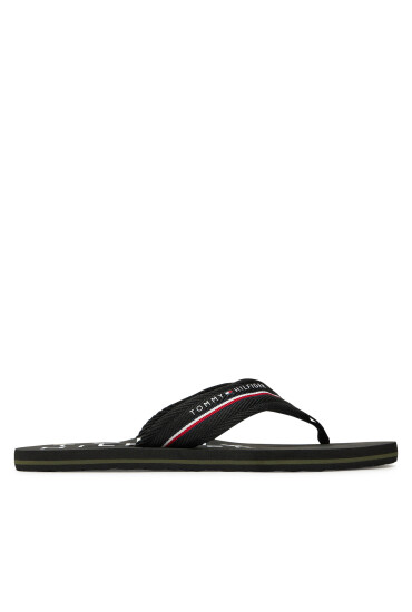 Tommy Hilfiger Джапанки Web Beach Sandal FM0FM05340 Черен - Mera.bg