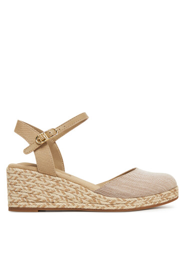 Tommy Hilfiger Еспадрили Chambray Mid Wedge Espad FW0FW08477 Бежов - Mera.bg