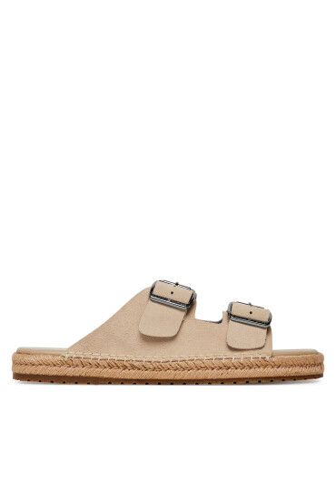 Tommy Hilfiger Еспадрили Flex Jutte Hilfiger Suede Sandal FM0FM05503 Бежов - Mera.bg