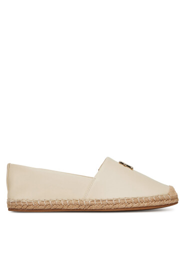 Tommy Hilfiger Еспадрили Th Logo Leather Espadrille FW0FW08540 Бежов - Mera.bg