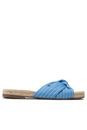 Tommy Hilfiger Еспадрили Th Stripes Flat Espadrille FW0FW06529 Светлосиньо - Mera.bg