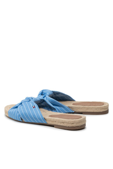 Tommy Hilfiger Еспадрили Th Stripes Flat Espadrille FW0FW06529 Светлосиньо - Mera.bg