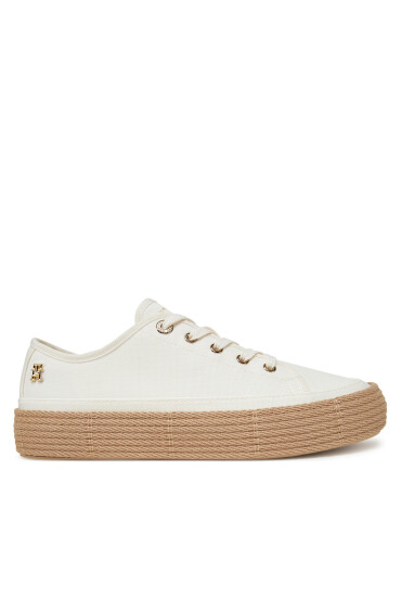 Tommy Hilfiger Еспадрили Vulc Espadrille Sneaker FW0FW08404 Бял - Mera.bg