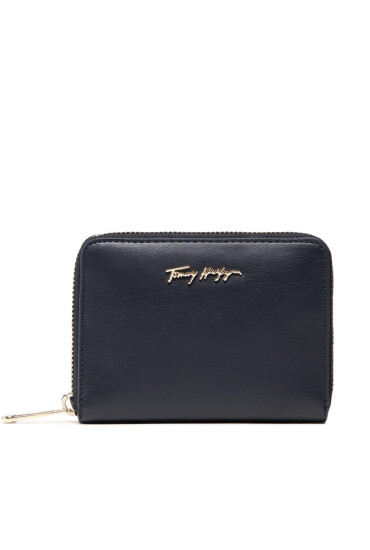 Tommy Hilfiger Голям дамски портфейл Iconic Tommy Med Za AW0AW11611 Тъмносин - Mera.bg