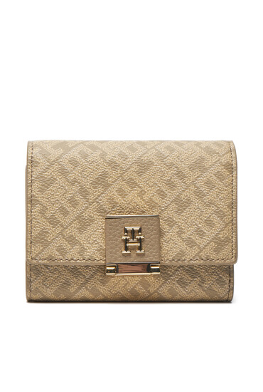 Tommy Hilfiger Голям дамски портфейл AW0AW17040 Бежов - Mera.bg