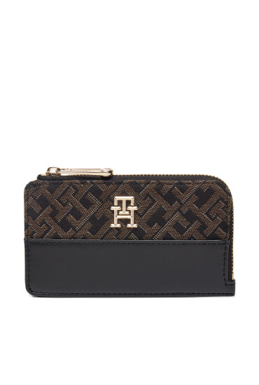 Tommy Hilfiger Голям дамски портфейл AW0AW17152 Черен - Mera.bg